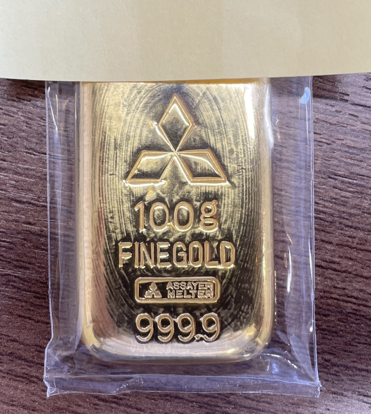 純金インゴット 100g