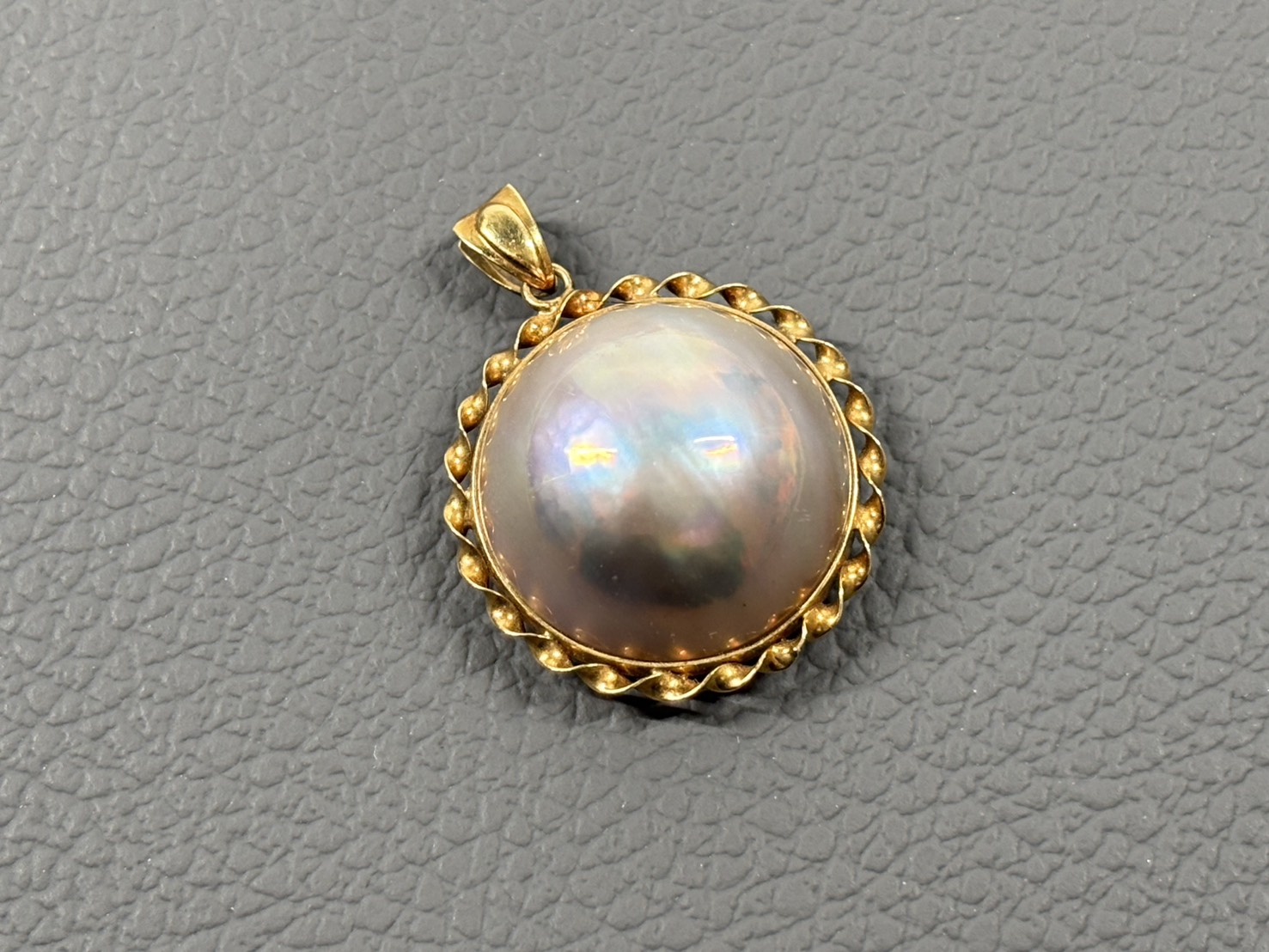 K18　マベ真珠　トップ